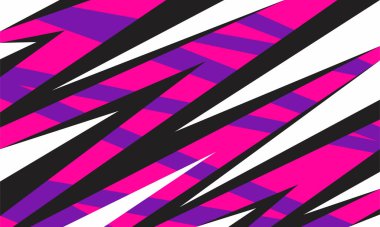Renkli keskinlik ve zikzak çizgileri desenli soyut arkaplan