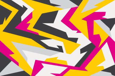 Renkli soyut geometrik desenli minimalist bir arka plan. Soyut iç duvar kağıdı