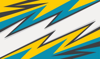 Eğim ve renkli zikzak desenli basit arkaplan