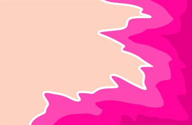 Eğimli pembe dalgalı çizgi desenli basit arkaplan ve bazı kopyalama alanı ile