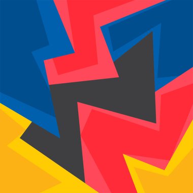 Renkli soyut geometrik desenli minimalist bir arka plan. Soyut iç duvar kağıdı