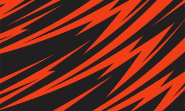 Kırmızı başaklar ve zikzak çizgisi desenli soyut arkaplan 