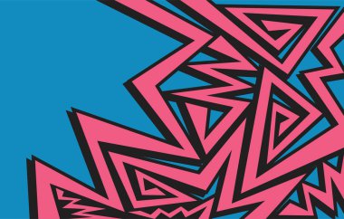 Düzensiz çizgiler, çeşitli desenler ve bazı kopyalama alanı ile soyut arkaplan