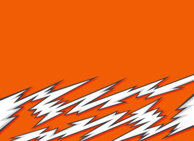 Dikenli ve zikzak desenli soyut arkaplan ve bazı kopyalama alanı ile