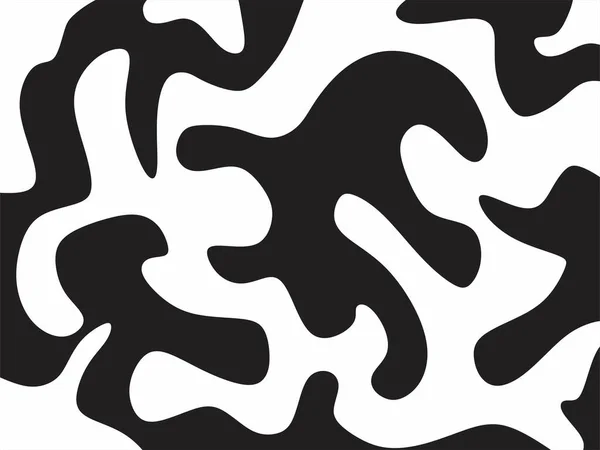 Absztrakt Fekete Fehér Háttér Aranyos Olajfestmény Textúra Minta — Stock Vector