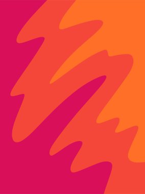 Şirin dalgalı çizgi desenli basit arkaplan