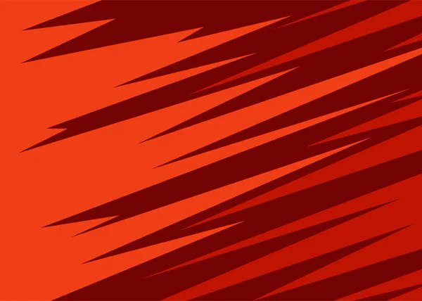 Fondo Simple Con Patrón Rojo Agudo Zigzag — Vector de stock