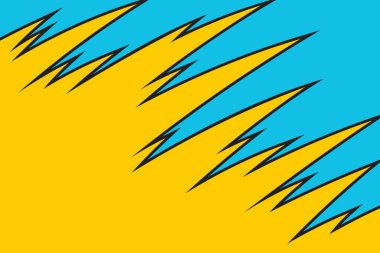 Sivri uçlu zigzag desenli minimalist arkaplan ve bazı kopyalama alanı