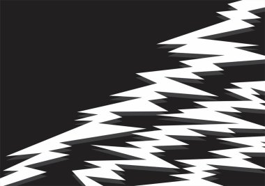 Sivri uçlu zigzag desenli minimalist arkaplan ve bazı kopyalama alanı