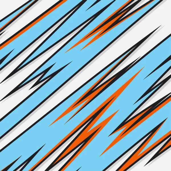 Abstracte Achtergrond Met Kleurrijke Scherpe Spikes Patroon Abstracte Race Ornament — Stockvector