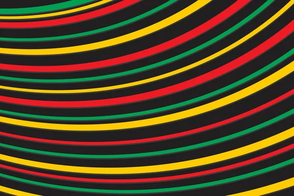 Kavisli çizgi desenli ve Jamaika renk temalı basit arkaplan