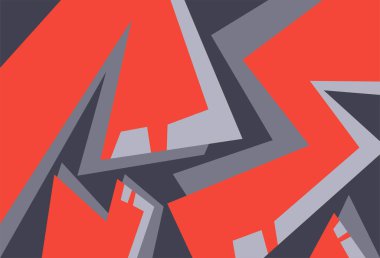 Renkli soyut geometrik desenli minimalist bir arka plan. Soyut iç duvar kağıdı