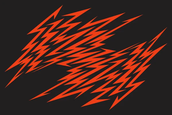 Çeşitli keskin, zigzag ve şimşek desenli soyut arkaplan