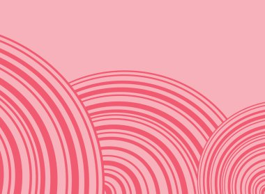 Üst üste binen eğri çizgi desenli ve bazı kopyalama alanı olan soyut pembe arkaplan