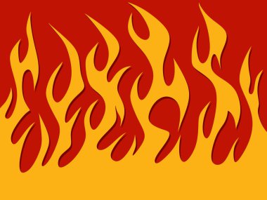 Sarı alev desenli basit arkaplan