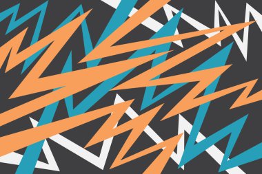 Renkli üst üste binen zikzak desenli minimalist arkaplan