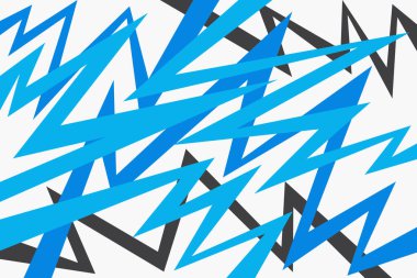 Renkli üst üste binen zikzak desenli minimalist arkaplan