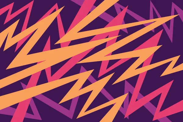 Renkli üst üste binen zikzak desenli minimalist arkaplan