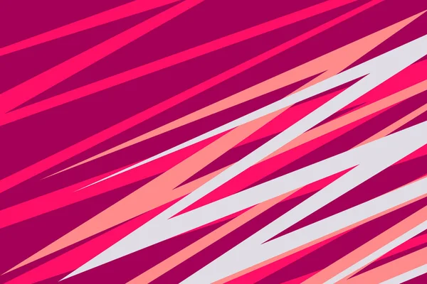 Abstract Background Colorful Overlapping Sharp Zigzag Line Pattern — Vetor de Stock