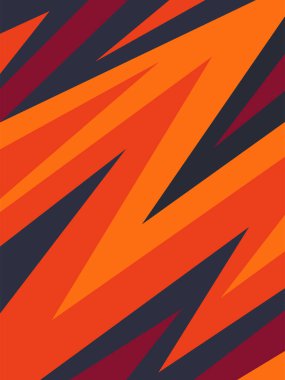 Eğim ve renkli zikzak desenli basit arkaplan