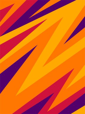 Eğim ve renkli zikzak desenli basit arkaplan