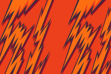 Dikenli ve zikzak desenli soyut arkaplan