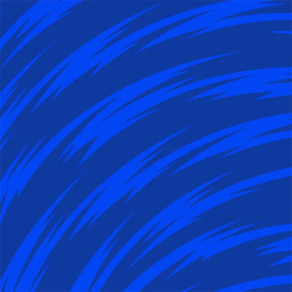 青い湾曲したスパイクパターンを持つ抽象的な背景 — ストックベクタ