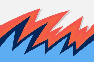 Eğimli renk zigzag desenli basit arkaplan