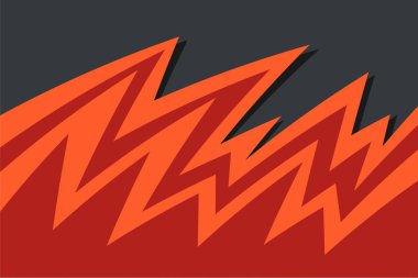 Eğimli renk zigzag desenli basit arkaplan