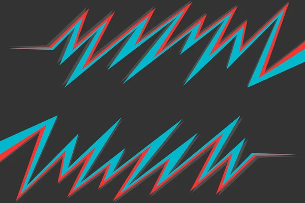 Simple Background Gradient Color Zigzag Pattern Some Copy Space Area — 图库矢量图片