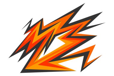 Soyut eğilim keskin ve zigzag deseni