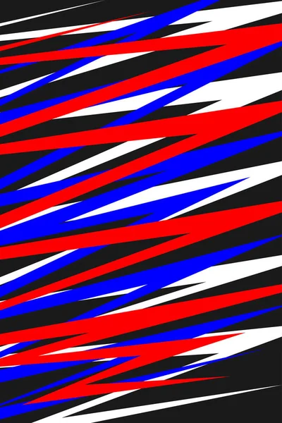 Minimalistische Achtergrond Met Kleurrijke Overlappende Zigzag Patroon — Stockvector
