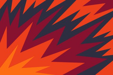 Eğimli renk zigzag desenli basit arkaplan