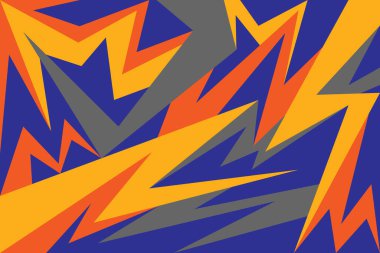 Renkli zigzag ve ok desenli minimalist arkaplan