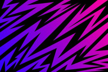 Çeşitli keskin, zigzag ve ok desenli soyut arkaplan