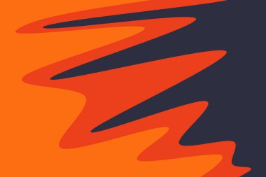 Şirin dalgalı çizgi desenli basit arkaplan