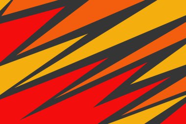 Gradyan üçgen ve zigzag desenli soyut arkaplan