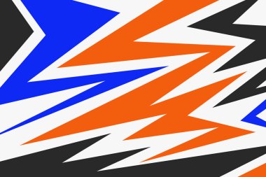 Renkli zigzag ve ok desenli minimalist arkaplan