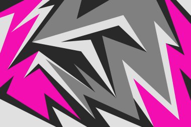 Renkli üçgen ve ok desenli soyut arkaplan