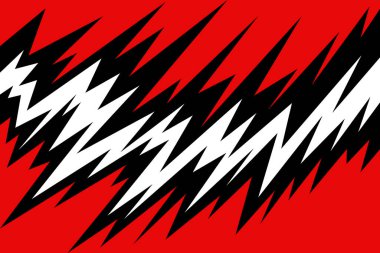 Değişken çentikli zikzak desenli soyut arkaplan