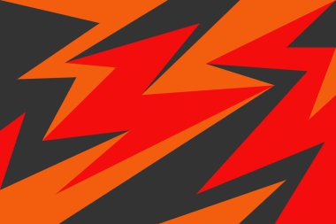 Renkli keskinlik, zikzak ve ok desenli soyut arkaplan