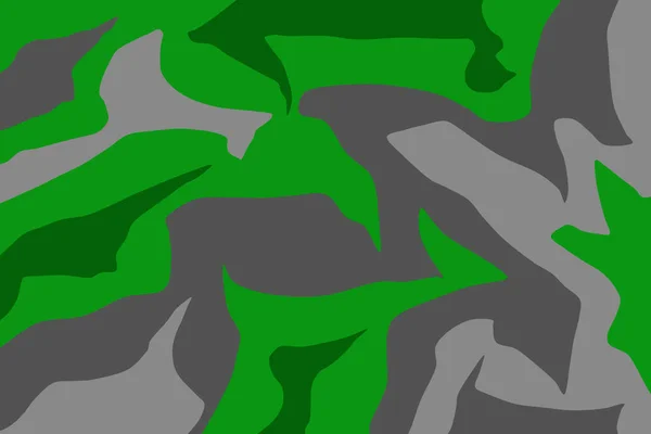Fundo Abstrato Com Padrão Camuflagem Verde — Vetor de Stock