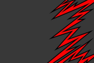 Dikenli ve zikzak çizgisi desenli soyut arkaplan ve bazı kopyalama alanı ile