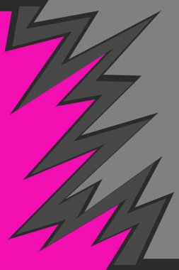 Sivri uçlu zigzag desenli ve bazı kopyalama alanı olan soyut arkaplan