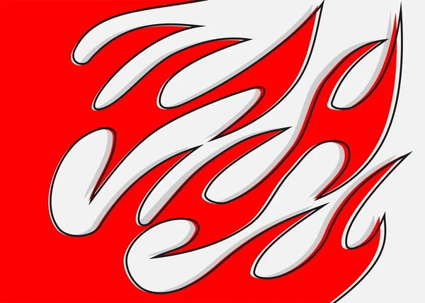 Kırmızı alev desenli basit arkaplan