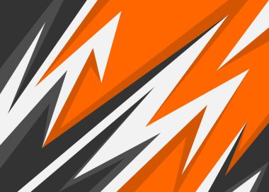 Renkli keskinlik, zikzak ve ok desenli soyut arkaplan