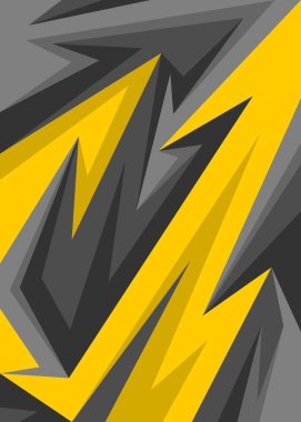 Renkli keskinlik, zikzak ve ok desenli soyut arkaplan