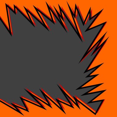 Dikenli ve sivri uçlu zigzag desenli soyut arkaplan ve bazı kopyalama alanı