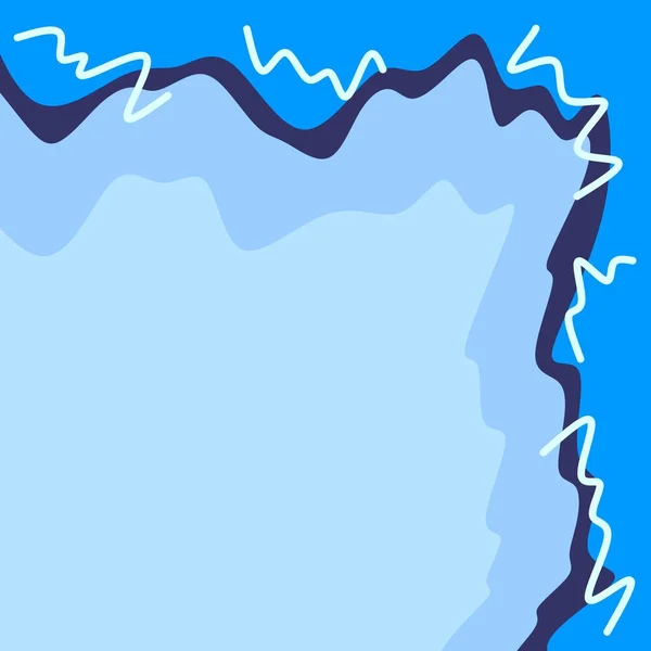 Einfacher Hintergrund Mit Süßem Muster Mit Wellenförmigen Linien Und Etwas — Stockvektor