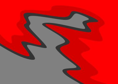 Şirin dalgalı çizgileri olan basit arkaplan ve kopyalama alanı ile